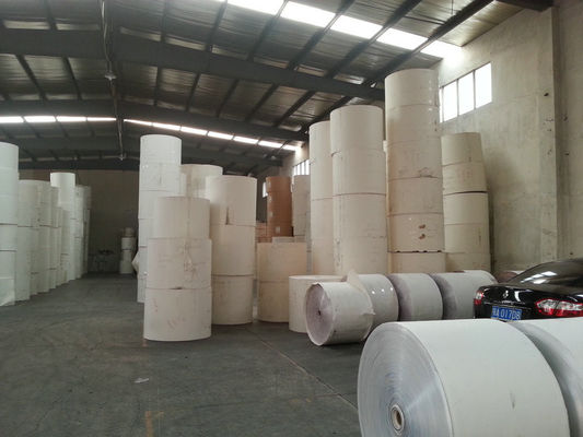 China Personalizada Impresión blanca PE Coated Impreso rollo de papel para Hacer Copas de papel proveedor