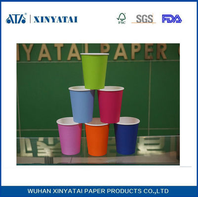China Desechables Pared sencilla Bebida caliente Copas de papel / papel impreso personalizado tazas de café 7,5 oz proveedor
