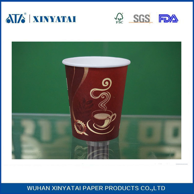 China 10 oz Personalizada Individual PE Recubrimiento Papel adiabáticos Copas desechables para bebidas calientes proveedor