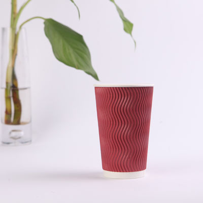 China 20oz 600ml ecológicos personalizados Ripple Papel Copas, vasos desechables reciclados proveedor
