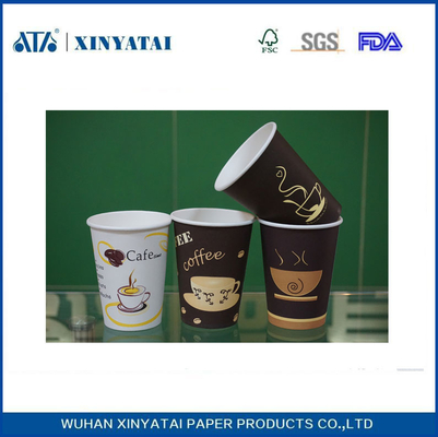 China Custom desechable papel tazas de café / tazas de té de papel ecológico con aislamiento proveedor