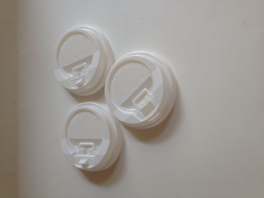 China 4 Gram Ronda Blanco o Negro Caño PET Plástico Tapas para desechables de papel tazas de café proveedor