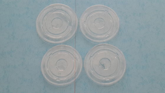 China PET 90 mm Diámetro claras planas de papel Copa Tapas para bebidas frías Copas de papel proveedor