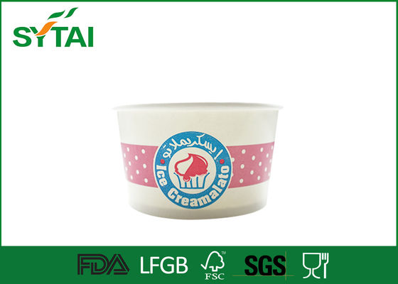 China El helado de papel biodegradable ahueca las tazas frías impresas aduana de la bebida proveedor