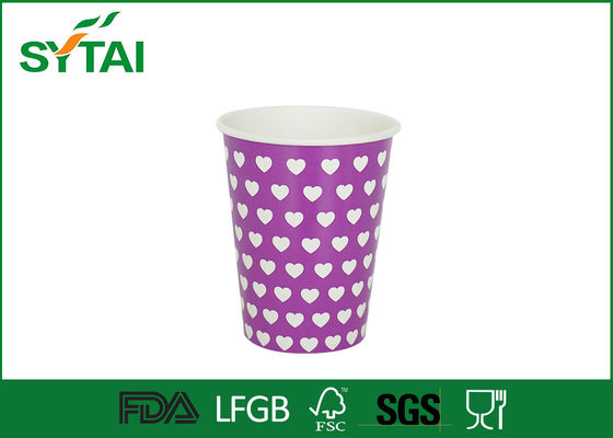 China Las pequeñas tazas de café de papel aisladas reciclables con aduana imprimieron 10oz 350 ml proveedor