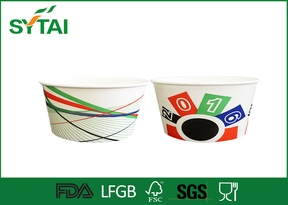 China Tazas de papel modificadas para requisitos particulares del helado de la categoría alimenticia, cuenco de papel disponible 16oz 520ml proveedor