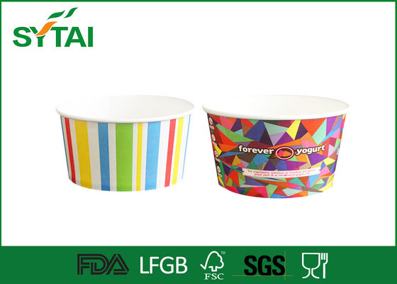 China Reciclable lindo Patrón impermeable helado de papel Copas, Pequeñas tazas de papel disponibles 16 oz proveedor