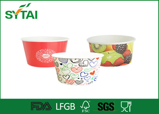 China Logo de 9 oz impreso doble PE desechables tazas del helado / yogur tazas con tapas proveedor