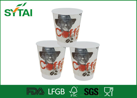 China Seguro a prueba de calor doble pared tazas de papel 12oz con aislamiento de papel tazas de café proveedor