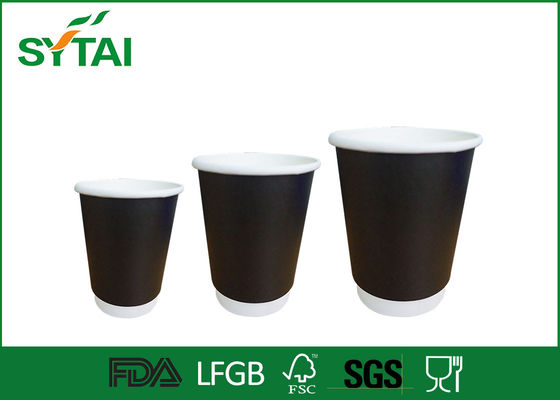 China 10oz tazas de papel de Kraft marrón para café, tazas para café expreso doble papel paredes proveedor
