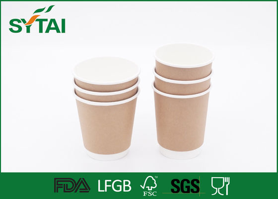 China El papel de empapelar de encargo del doble del logotipo ahueca las tazas de café disponibles/simples del tiro lejos proveedor