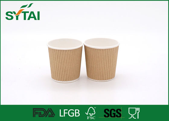 China Aislado poco diseño personalizado modificado para requisitos particulares caliente de las tazas de papel de Brown Kraft de las bebidas proveedor