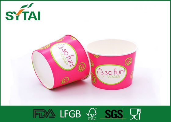 China El rosa de 12 onzas colorea el cuenco disponible brillante del helado de los detalles de la aduana proveedor