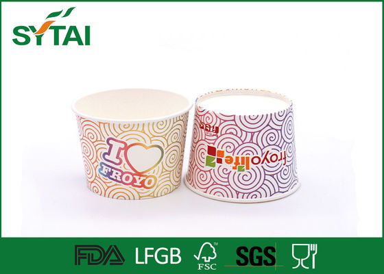 China Tazas de papel coloridas de las tazas/yogur del helado del diseño creativo de 20 onzas proveedor