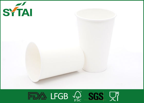 China Tazas de papel biodegradables para el té, tazas de los materiales de polímero de café de la cartulina proveedor