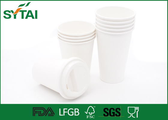 China Las tazas de papel del PLA del blanco de encargo/aislaron el ácido Polylactic de papel de las tazas de café proveedor