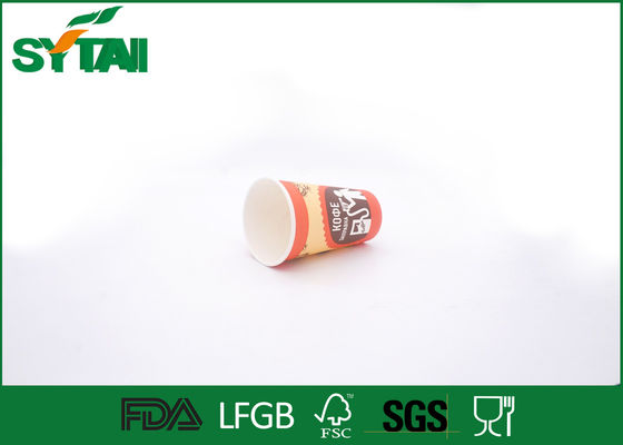 China Tazas de papel de la bebida caliente de Kraft 12oz del café con Flexo/la impresión en offset, Eco - amistoso proveedor
