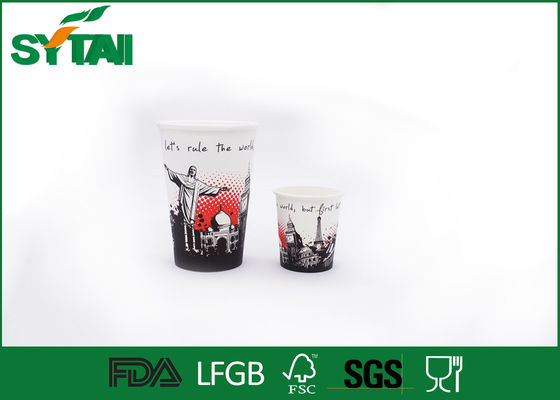 China Tazas de café para llevar disponibles del PE 12oz con la tapa para la bebida caliente/fría, impresión de la compensación proveedor