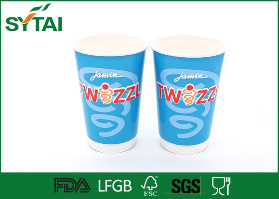 China Tazas de café de papel biodegradables abonablees aisladas con la capa del PE proveedor