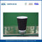 Negro desechables biodegradables Ripple Wall Copas de papel con el logotipo personalizado Impreso proveedor