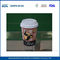 Pequeño logotipo impreso 8 oz Copas de papel personalizados, desechables tazas de café con tapas proveedor