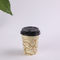 Negro pequeño 7.5 oz tapa sola pared vasos de papel, tazas de café desechables con tapas proveedor