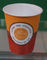 7 onzas con las tazas de papel de un sólo recinto impresas Flexo del diseño de la tinta de la categoría alimenticia para el café y el té proveedor