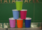 Agite las tazas de papel de un sólo recinto del punto 7.5oz para la bebida, azul claro verde rojo proveedor