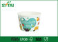 Recicle los cuencos de ensalada disponibles de las tazas del helado del papel azul con la cuchara de las tapas proveedor