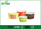 Reciclable lindo Patrón impermeable helado de papel Copas, Pequeñas tazas de papel disponibles 16 oz proveedor