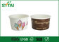 Logotipo personalizado vasos desechables de papel de helado de yogur o leche 16 oz Rojo Blanco Multi Color proveedor