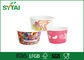 El PE cubrió la aduana disponible del CUPS del helado impresa con el logotipo proveedor