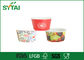 El Ontario MIDE EL TIEMPO de las tazas de papel del helado del USO con el papel del contenedor de almacenamiento de las tapas/del helado proveedor