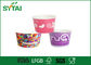 tazas de papel de encargo del helado 500ml, tazas de papel reciclables amistosas de Eco proveedor