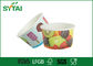 tazas de papel de encargo del helado 500ml, tazas de papel reciclables amistosas de Eco proveedor