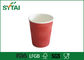 Tazas de papel de la ondulación roja, tazas de café de papel de pared doble de consumición proveedor