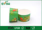Cuenco de ensalada de papel biodegradable verde de la capacidad grande para las verduras proveedor