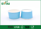 Tazas de papel recicladas logotipo azul del helado, cuencos disponibles del helado de Customizea proveedor