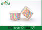 Tazas del helado del papel del modelo de la raya, tazas disponibles del helado modificadas para requisitos particulares proveedor
