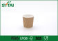 Aislado poco diseño personalizado modificado para requisitos particulares caliente de las tazas de papel de Brown Kraft de las bebidas proveedor
