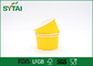 El helado de papel amarillo modificado para requisitos particulares simple rueda logotipo disponible impreso proveedor