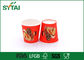 Imágenes de carácter taza de papel roja impresa 2,5 onzas con el papel de categoría alimenticia proveedor