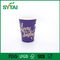 Tazas de papel de un sólo recinto del color púrpura con el flexo/la impresión en offset, CUPS de papel reciclado proveedor