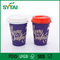 Tazas de papel de un sólo recinto del color púrpura con el flexo/la impresión en offset, CUPS de papel reciclado proveedor