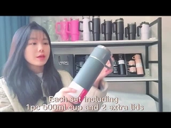 Taza de viaje térmico con 2 tazas