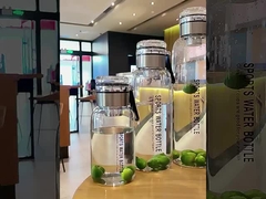 Vaso de vidrio de alto borosilicato seguro para contacto con alimentos 750 ml 1000 ml 1200 ml 1500 ml