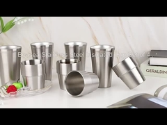 6 onzas de acero inoxidable aislado copas de beber apilables