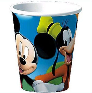 Recyclable Custom Paper Popcorn Buckets with Mickey Mouse Offset Printing