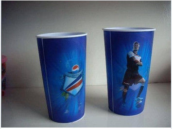 China Estrella de fútbol papel impreso palomitas recipientes con tapas, tinas palomitas de Embalaje y Copas proveedor