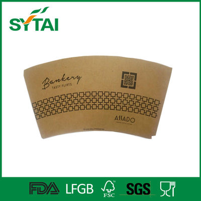 China El SGS del FDA modificó la fan/la hoja de la taza para requisitos particulares de papel con el logotipo impreso, color anaranjado proveedor